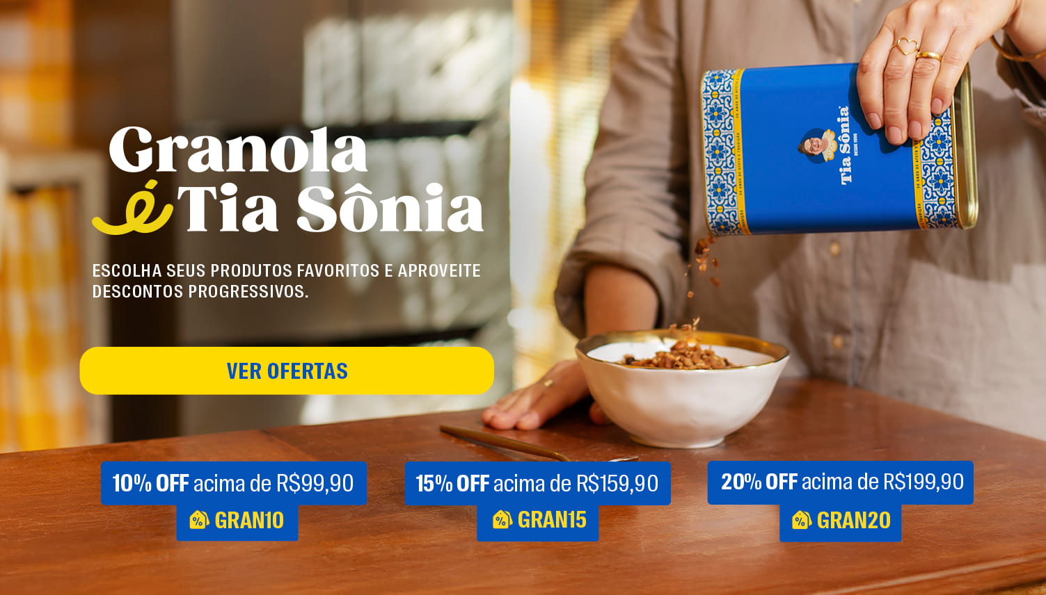 Ofertas Tia Sônia com benefícios especiais no site